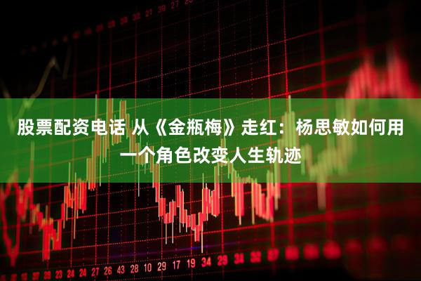 股票配资电话 从《金瓶梅》走红:杨思敏如何用一个角色改变人生轨迹